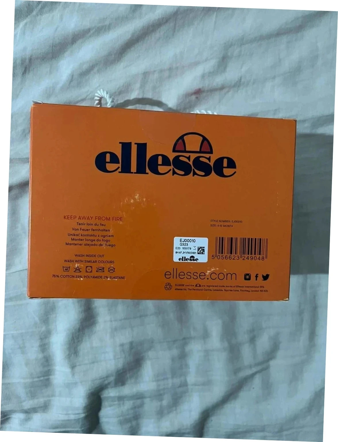 NE UF Ellesse - Conjunto 4 Pares de Meias para Bebê Menino/Unissex - 6-12 Meses – photo 2